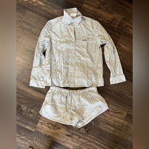 Figs Light Gray Women's Pajama Set